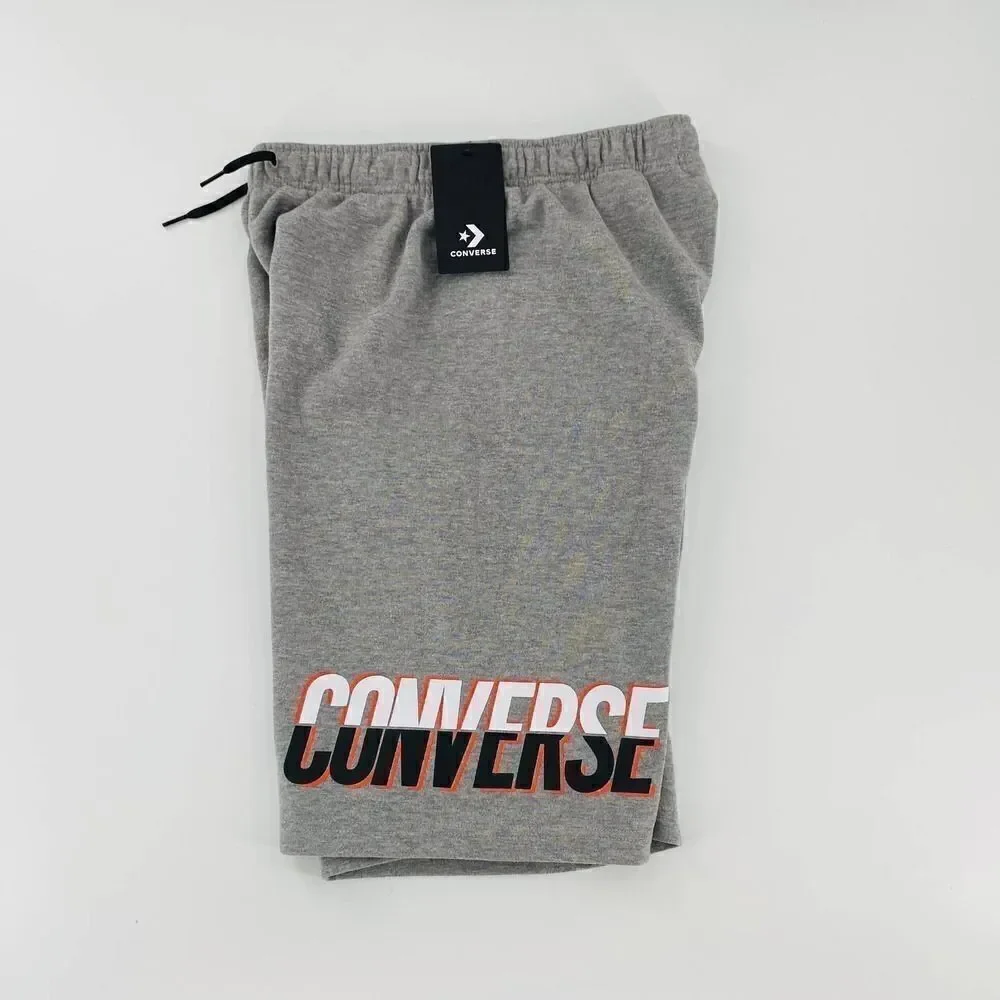 NWT CONVERSE Zipper Pocket  Grey Shorts Boys Size XL 13-15 yrs.